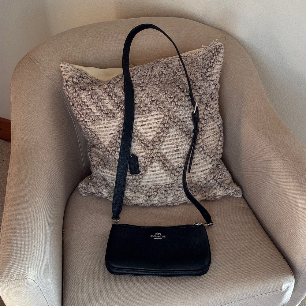 Coach Leather Black Crossbody Bag NEW